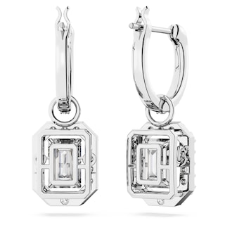 Foto 4 | Pendientes Swarovski Una Drop Octagon Violet/cristales Transparentes - Venta Internacional.