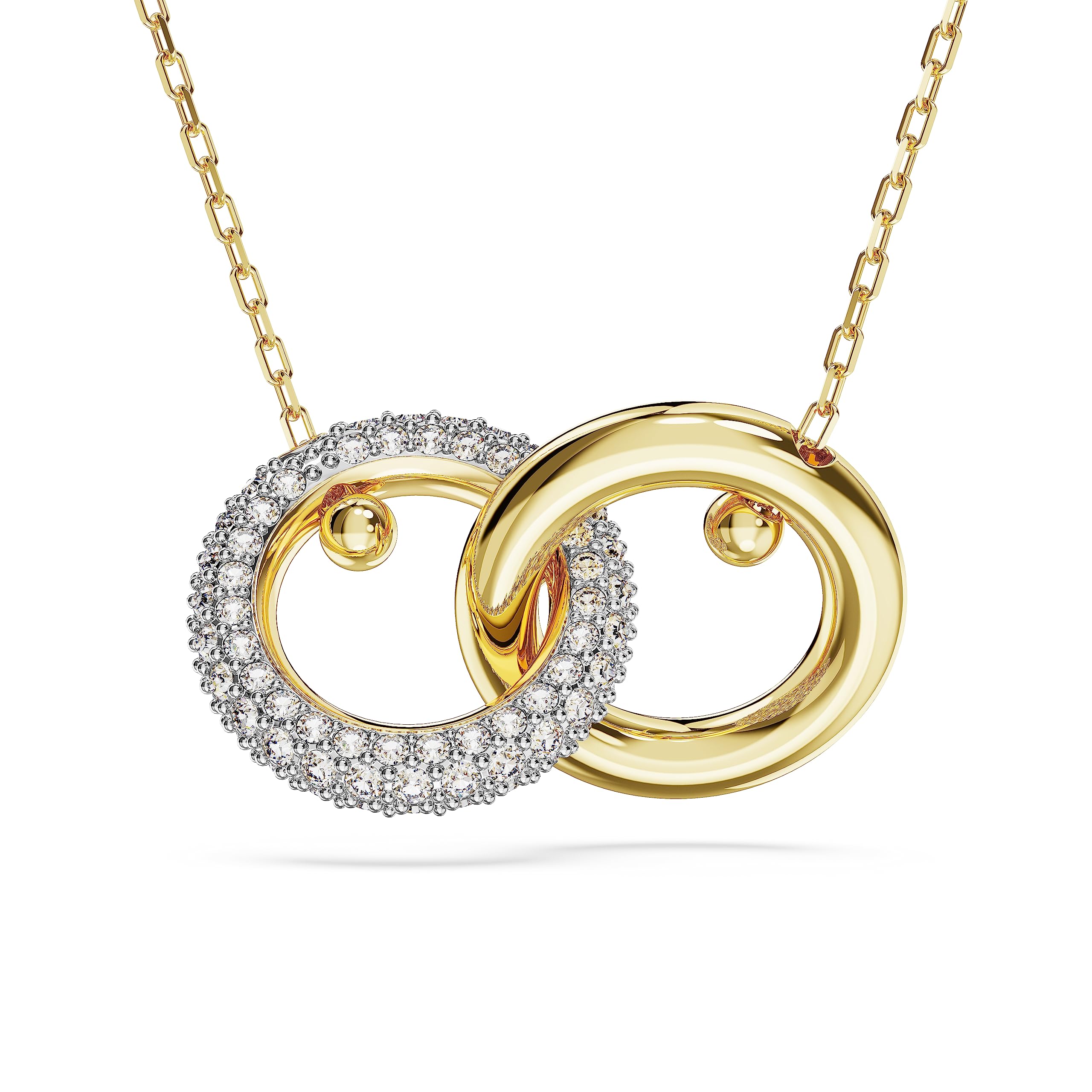 Foto 1 | Collar Con Colgante Swarovski Dextera Con Forma De Lazo Entrelazado, Transparente - Venta Internacional.