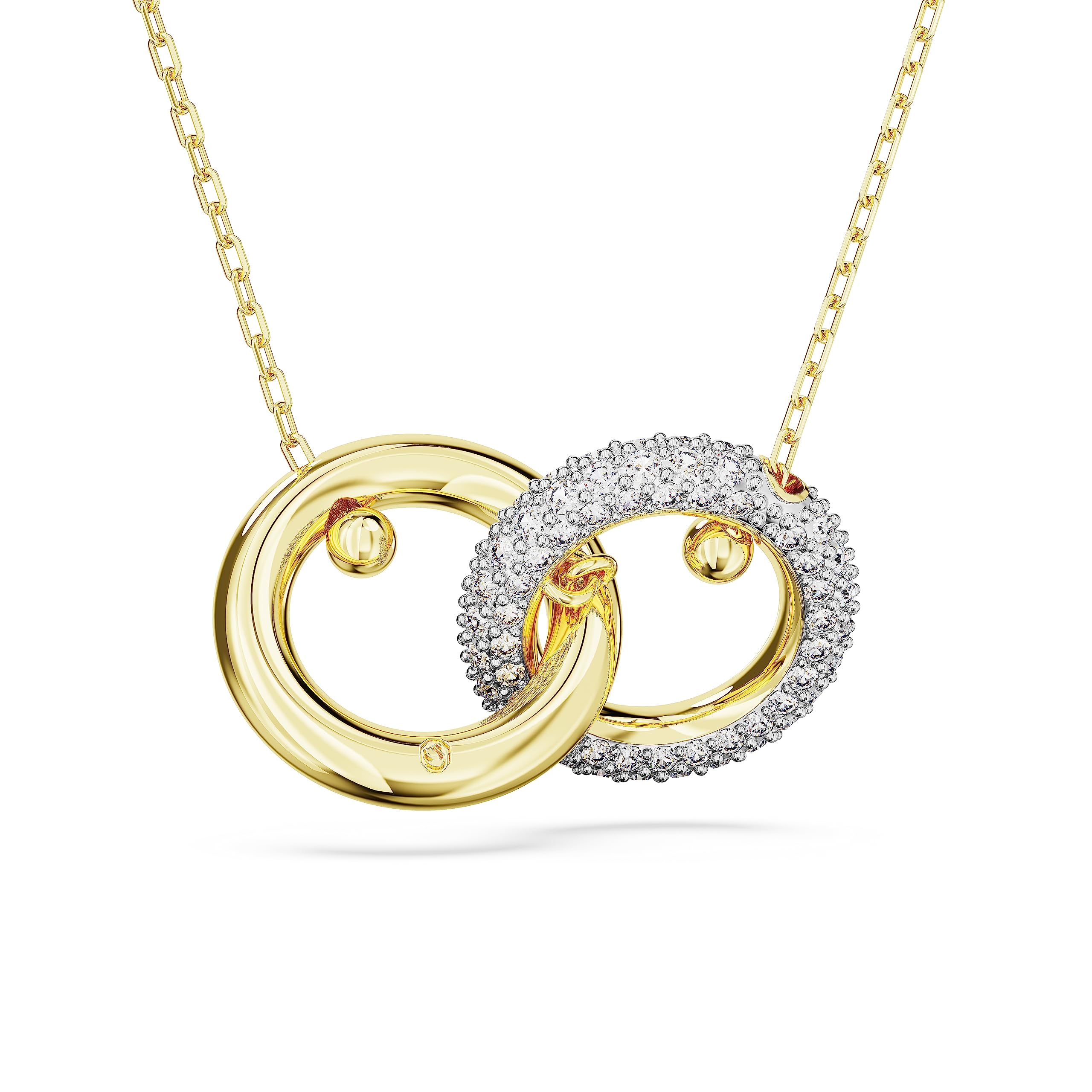 Foto 5 pulgar | Collar Con Colgante Swarovski Dextera Con Forma De Lazo Entrelazado, Transparente - Venta Internacional.