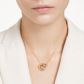 Foto 5 | Collar Con Colgante Swarovski Dextera Con Forma De Lazo Entrelazado, Transparente - Venta Internacional.