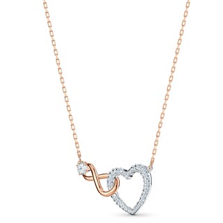 Foto 2 | Conjunto De Joyas: Collar Y Pendientes Swarovski Infinity Con Cristales - Venta Internacional.