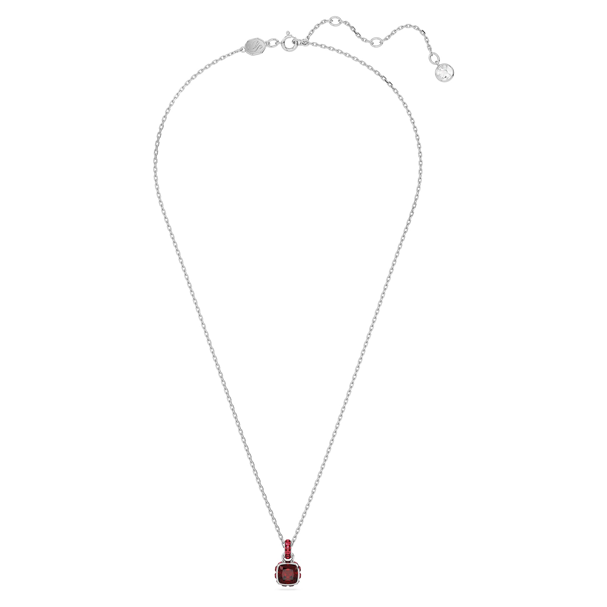 Foto 3 pulgar | Collar Con Piedra Natal De Enero De Swarovski Con Piedra Roja Y Cristales - Venta Internacional.