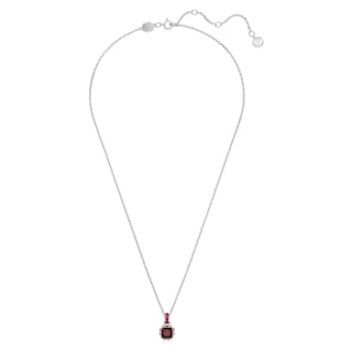 Foto 2 | Collar Con Piedra Natal De Enero De Swarovski Con Piedra Roja Y Cristales - Venta Internacional.