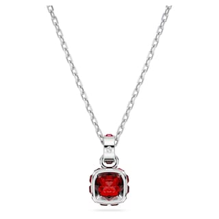 Foto 4 | Collar Con Piedra Natal De Enero De Swarovski Con Piedra Roja Y Cristales - Venta Internacional.