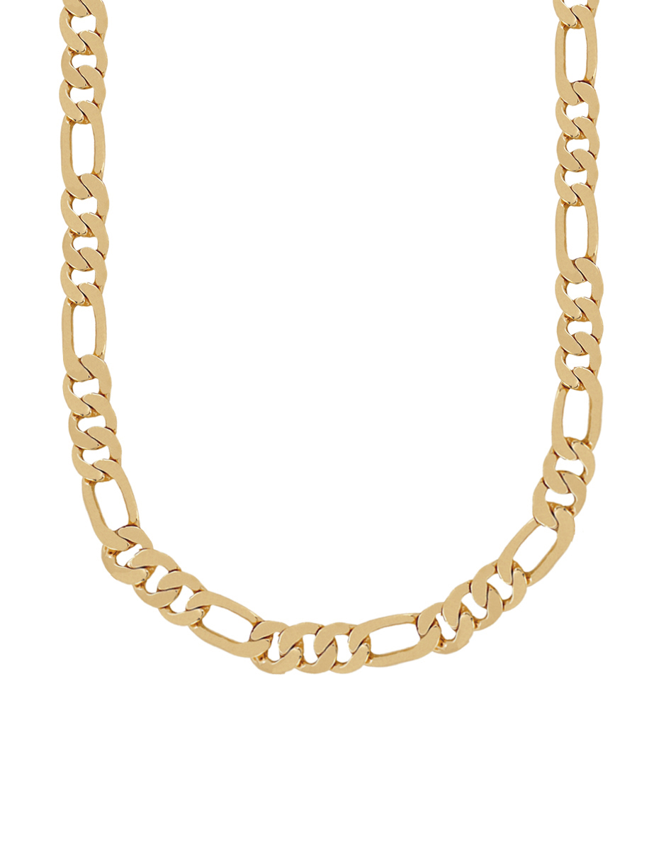 Foto 1 | Cadena Zvezda Fígaro, Chapa De Oro Amarillo De 18k