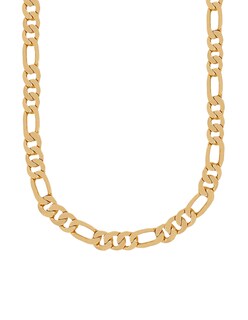 Foto 1 | Cadena Zvezda Fígaro, Chapa De Oro Amarillo De 18k