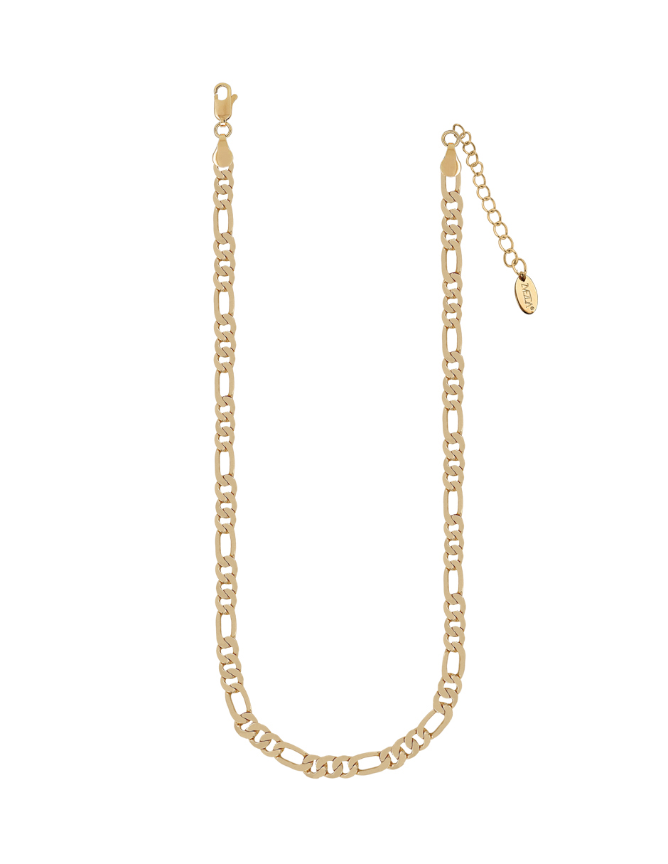 Foto 6 | Cadena Zvezda Fígaro, Chapa De Oro Amarillo De 18k