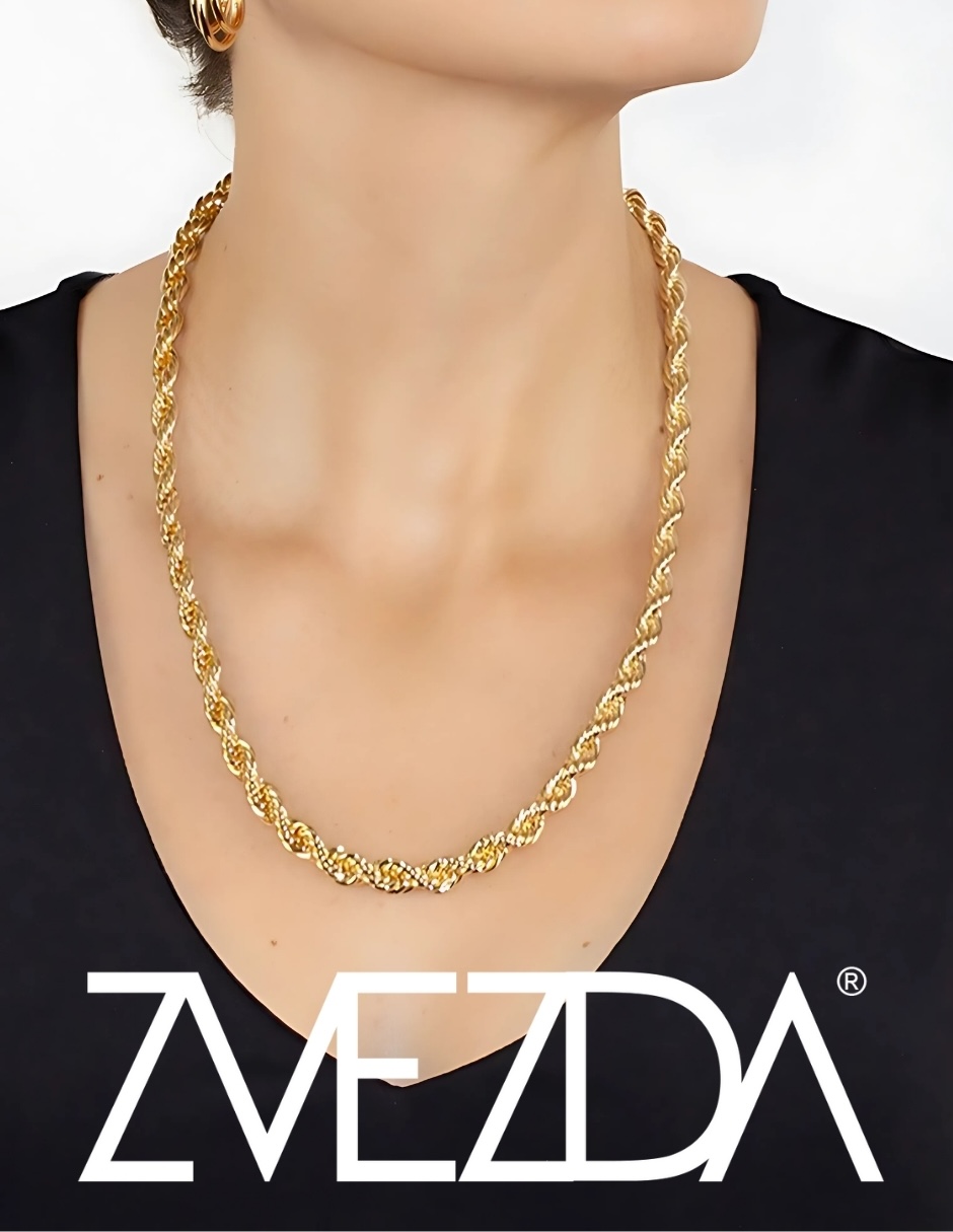 Foto 2 | Cadena Zvezda Torsal, Chapa De Oro Amarillo De 18k