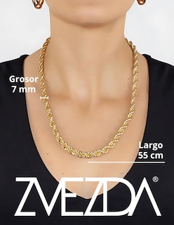 Foto 4 | Cadena Zvezda Torsal, Chapa De Oro Amarillo De 18k