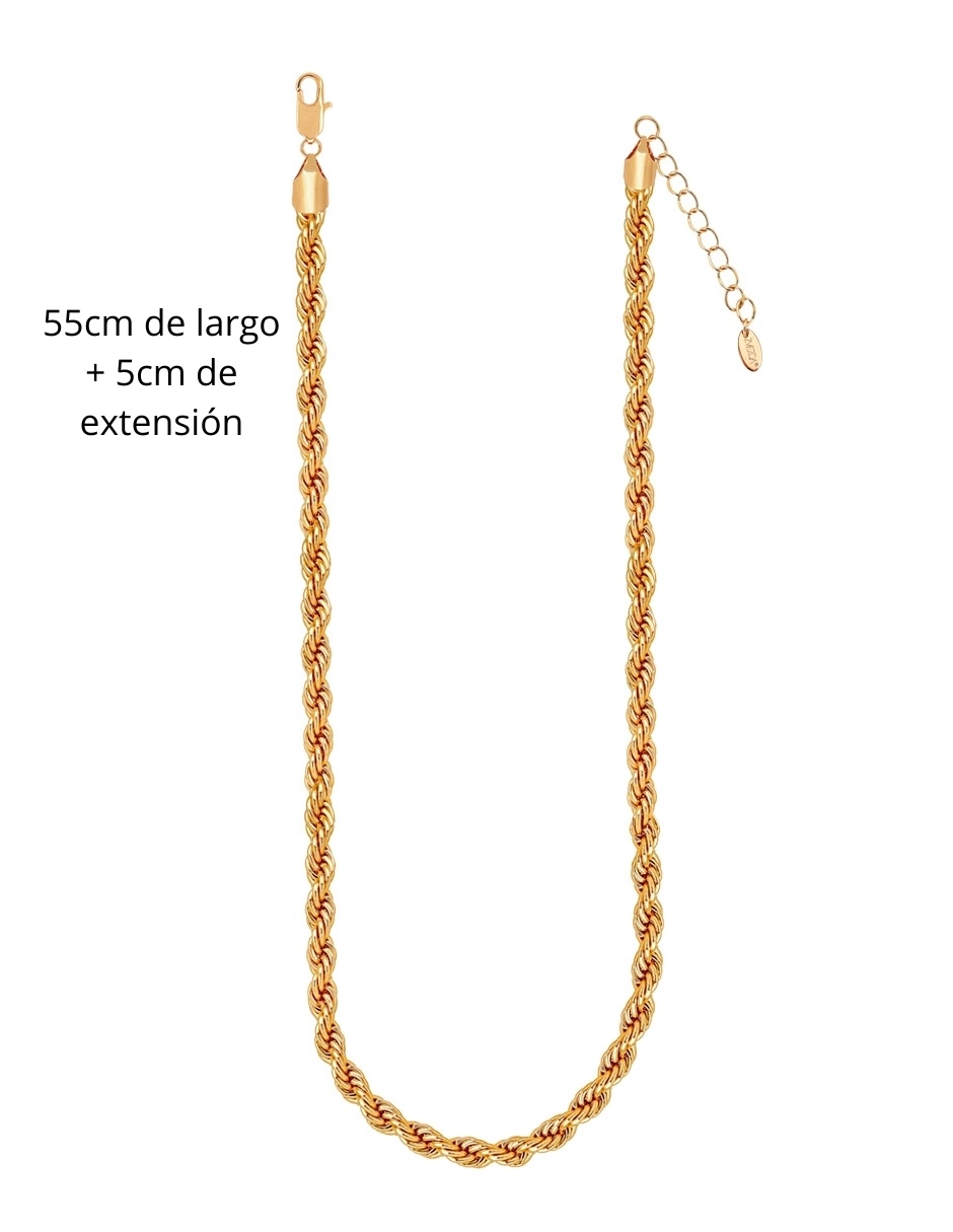 Foto 9 pulgar | Cadena Zvezda Torsal, Chapa De Oro Amarillo De 18k