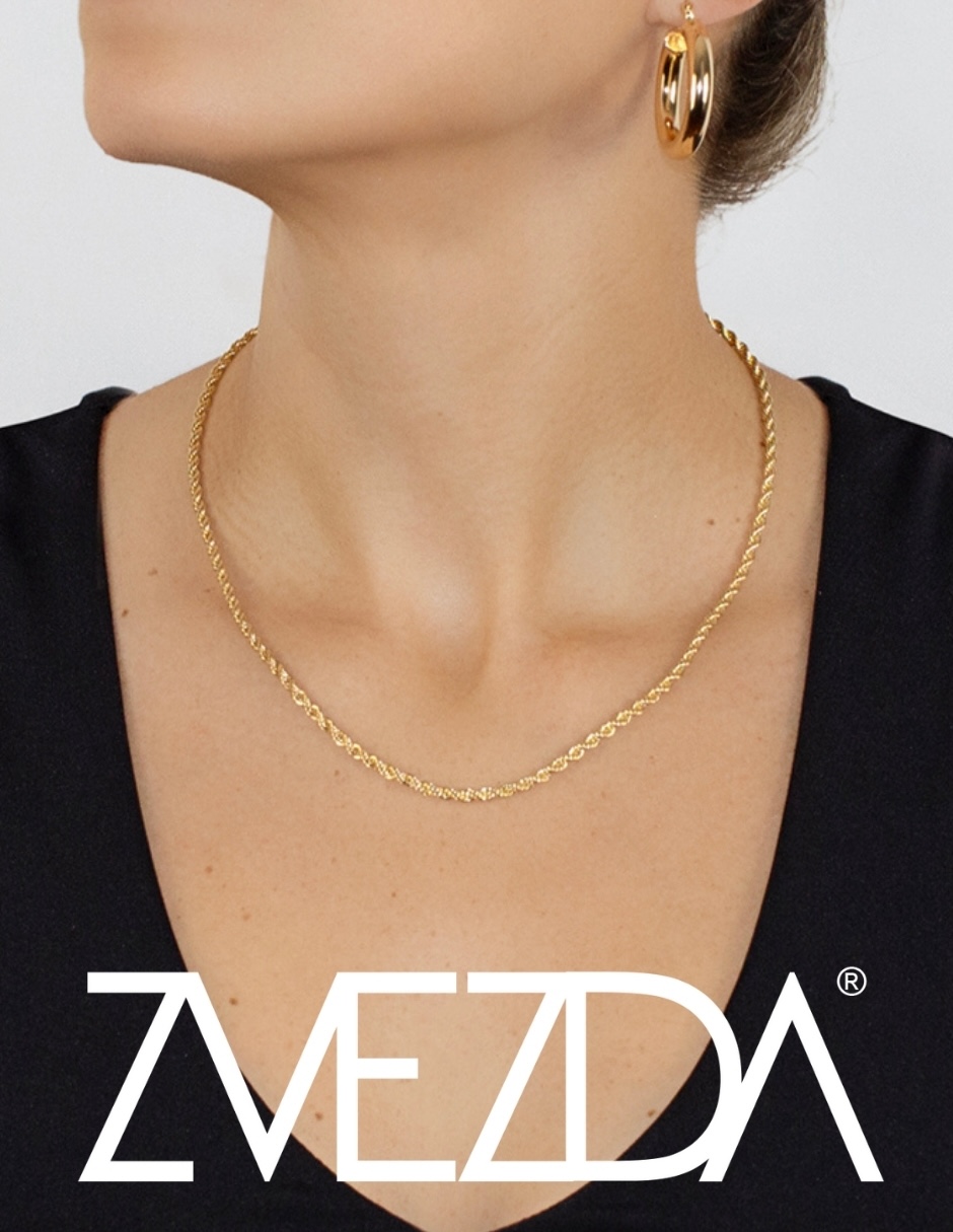 Foto 2 | Cadena Zvezda Torsal, Chapa De Oro Amarillo De 18k