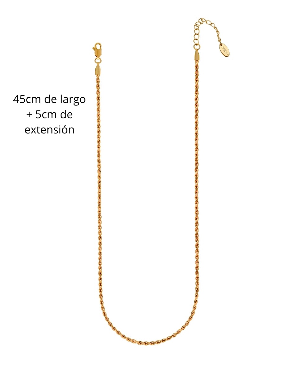 Foto 9 pulgar | Cadena Zvezda Torsal, Chapa De Oro Amarillo De 18k
