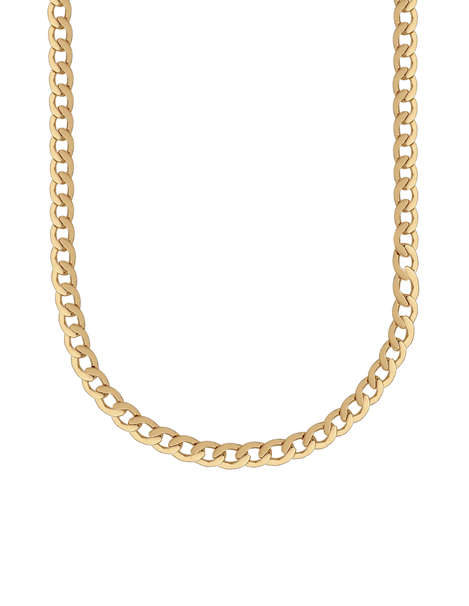 Foto 1 | Cadena Zvezda Barbada, Chapa De Oro Amarillo De 18k
