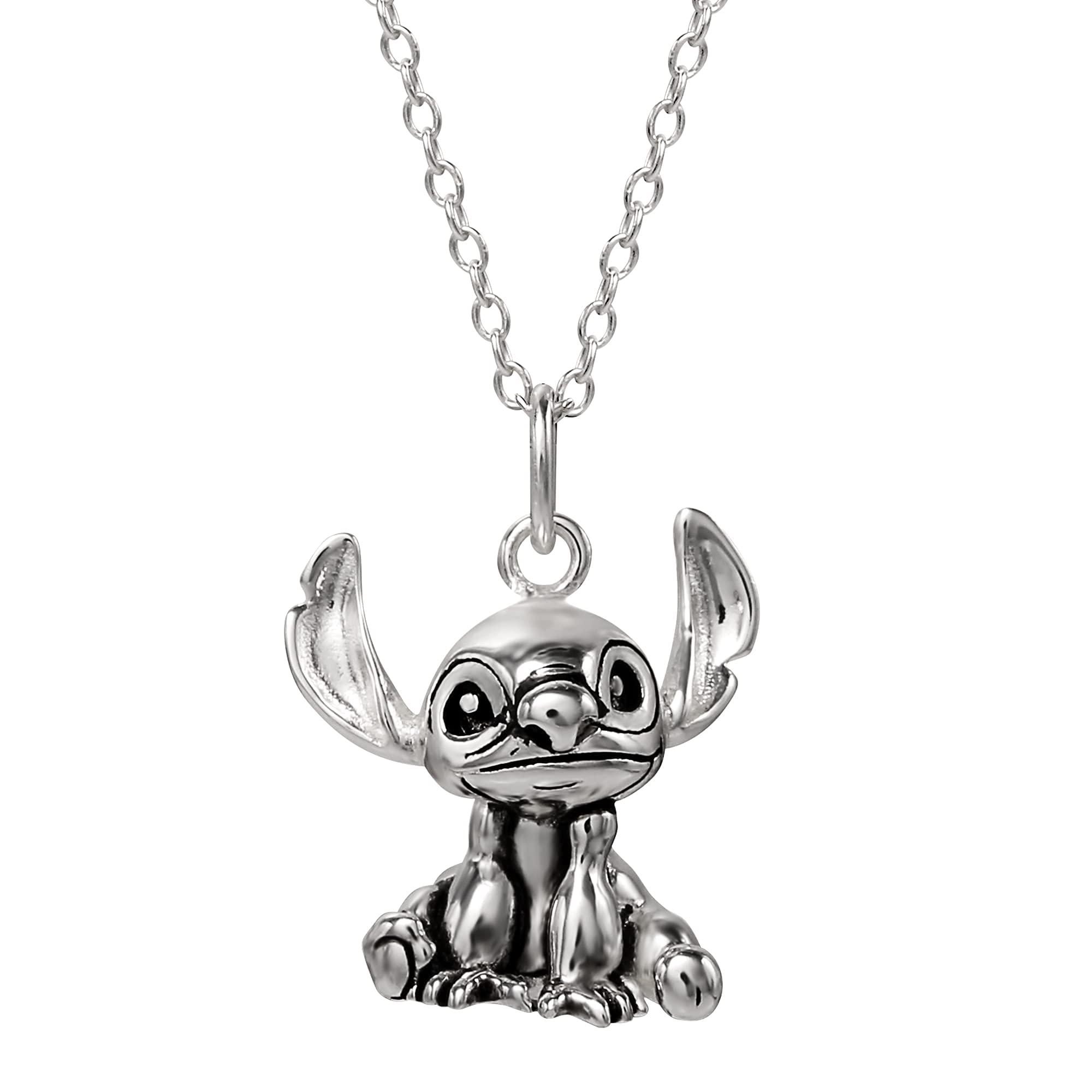 Foto 2 pulgar | Collar Disney Lilo & Stitch de Plata de Ley para Mujer - Venta Internacional