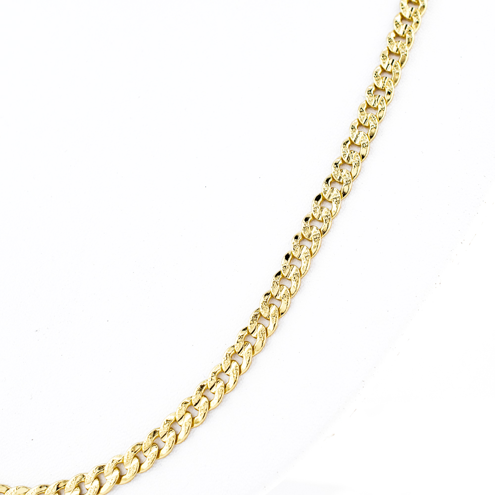 Foto 2 | Cadena Barbada The Golden Store Chapa De Oro 18k