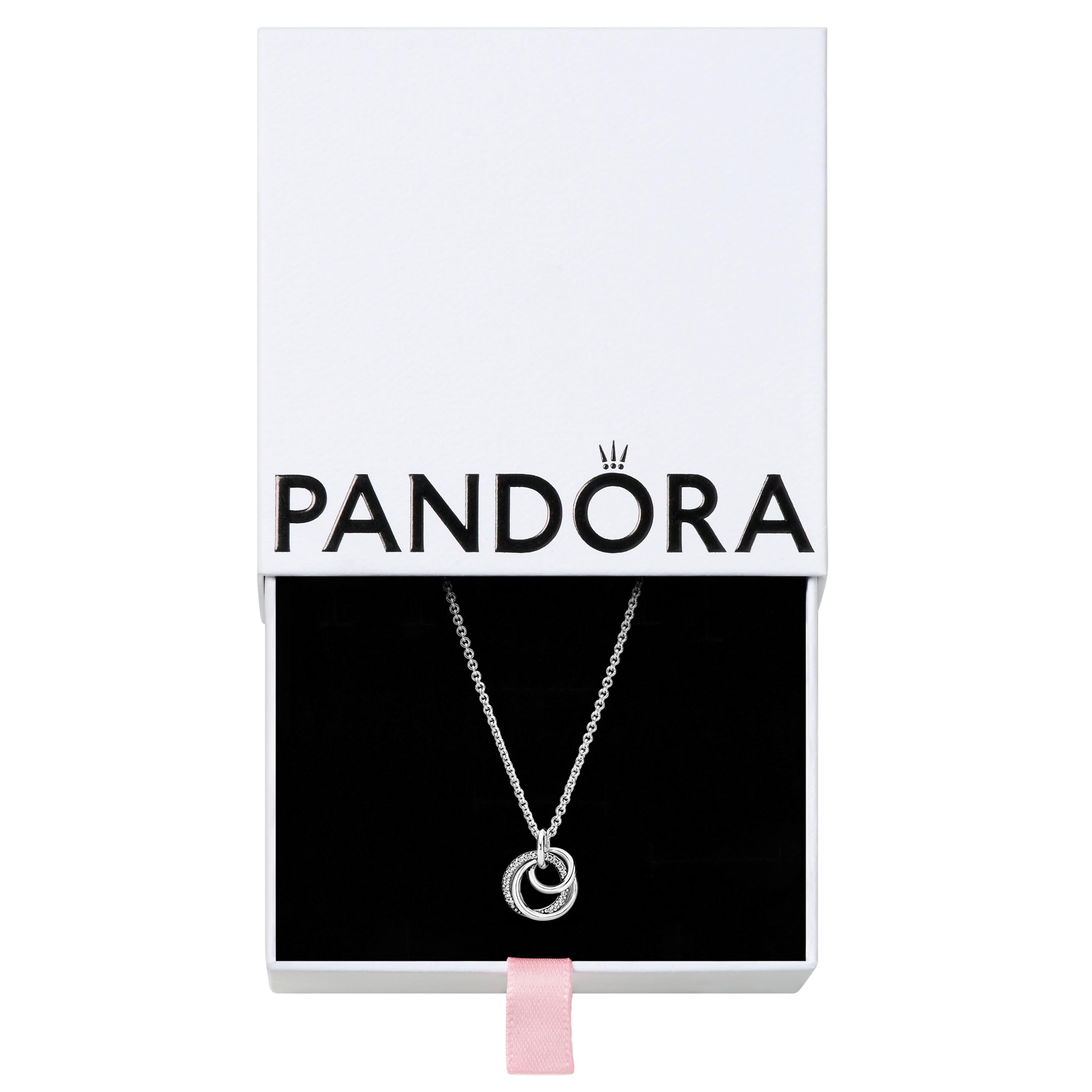 Foto 2 pulgar | Collar De Plata De Ley Pandora Family Always Circuled - Venta Internacional.