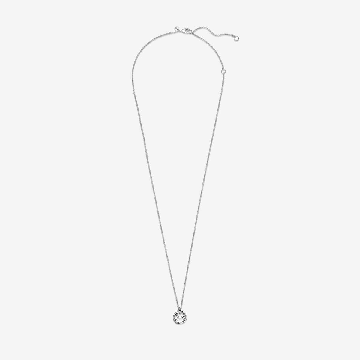 Foto 4 pulgar | Collar De Plata De Ley Pandora Family Always Circuled - Venta Internacional.