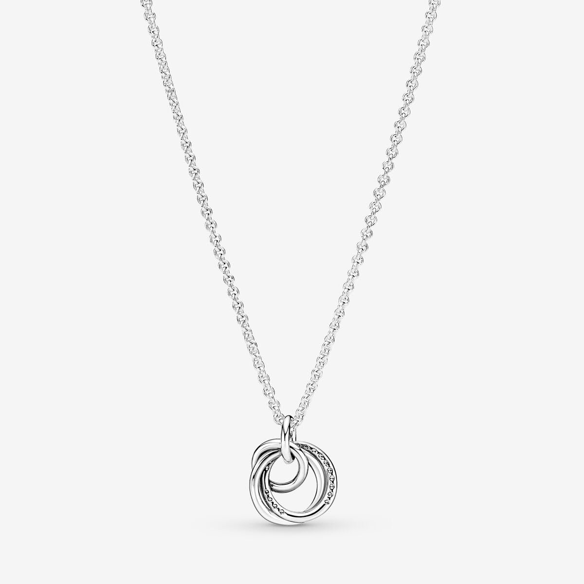 Foto 5 pulgar | Collar De Plata De Ley Pandora Family Always Circuled - Venta Internacional.