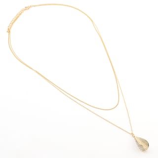 Foto 2 | Collar Doble Con Dije Esférico The Golden Store Chapa De Oro 18k