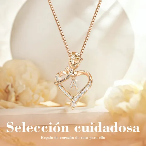 Foto 5 pulgar | Joyeria Xtellar Mujer Collare De Plata 925 Collares Rosas Dijes