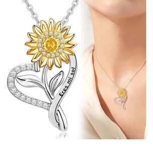 Foto 2 | Joyeria Xtellar Mujer Collare De Plata 925 Collares Girasol Dijes