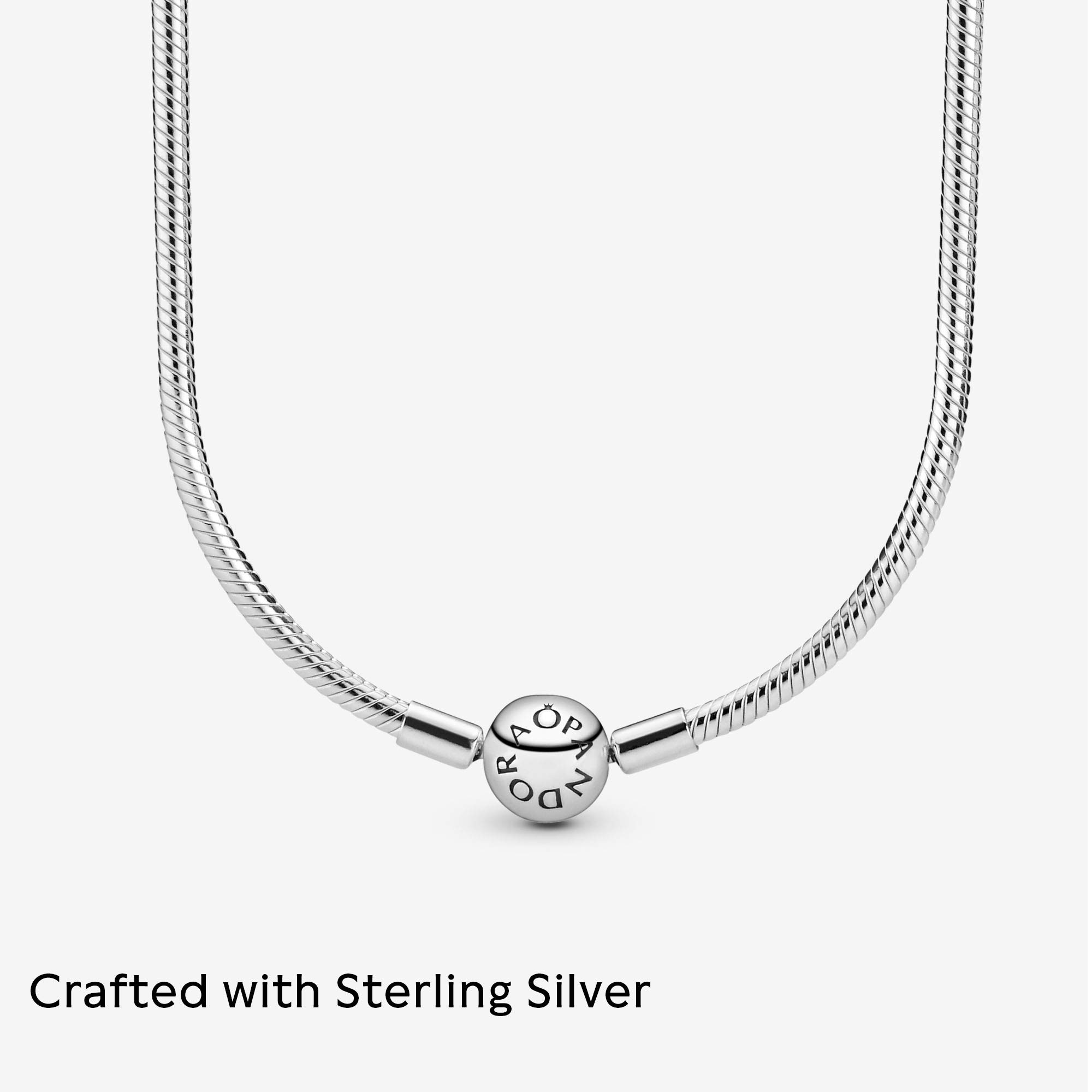 Foto 5 pulgar | Collar Pandora Classic Con Forma De Cadena Con Forma De Serpiente En Plata De Ley - Venta Internacional.