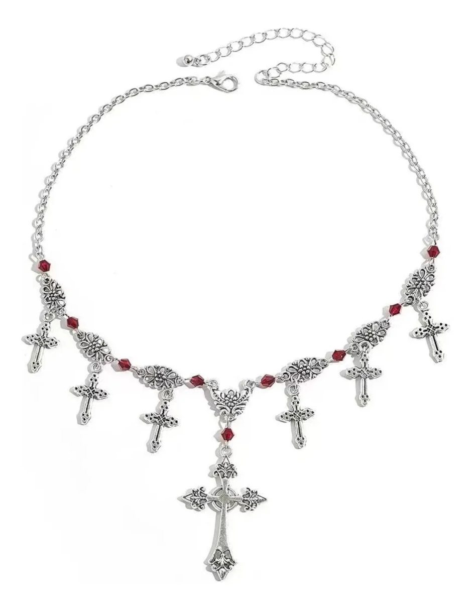 Foto 3 | Collar Punk De La Cruz + Gratis Termo Güish De Regalo