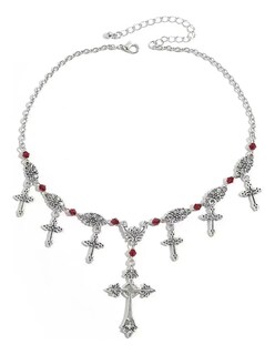 Foto 3 | Collar Punk De La Cruz + Gratis Termo Güish De Regalo