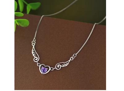 Foto 5 | Collar Xtellar Y Pulsera De Plata 925 Corazón Alas Ángel Para Mujer