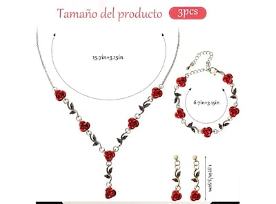 Foto 2 | Conjunto Xtellar De Joyas Para Mujer Collar Y Aretes Y Pulsera