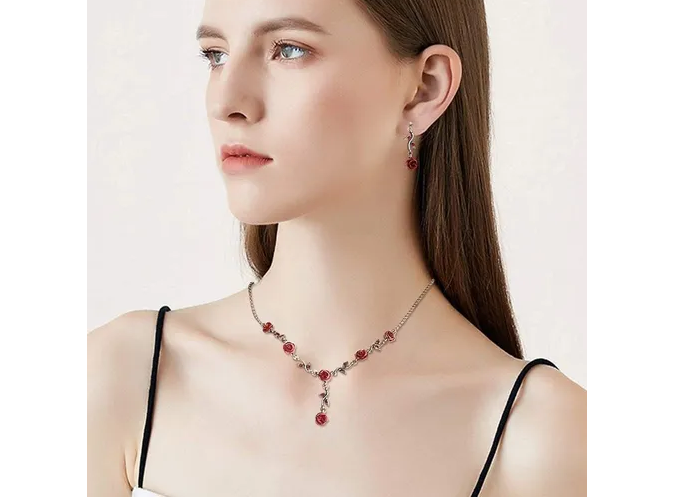 Foto 4 pulgar | Conjunto Xtellar De Joyas Para Mujer Collar Y Aretes Y Pulsera