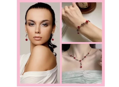 Foto 4 | Conjunto Xtellar De Joyas Para Mujer Collar Y Aretes Y Pulsera