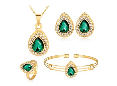 Foto 1 | Conjunto Xtellar De Joyas Para Mujer Collar+aretes + Pulsera+anillo