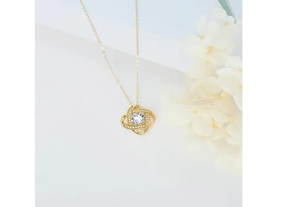Foto 5 | Collar Xtellar Romántico Corazón Eterno Circón Cobre 46 Cm