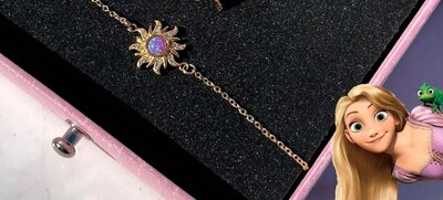 Foto 2 | Collar Xtellar De Rapunzel Sol De Opalo Morado Enredados