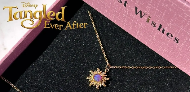 Foto 4 pulgar | Collar Xtellar De Rapunzel Sol De Opalo Morado Enredados