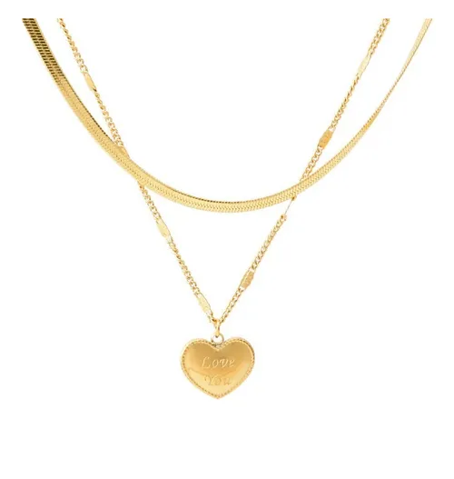 Collar Xtellar Multicapa Cadenas De Oro Accesorios Mujer Regalos