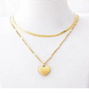 Foto 4 | Collar Xtellar Multicapa Cadenas De Oro Accesorios Mujer Regalos