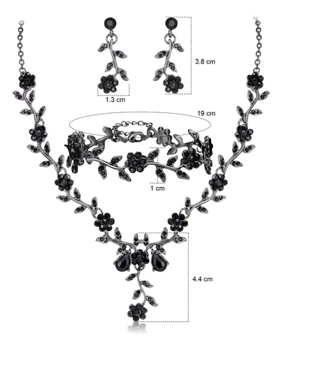 Foto 4 pulgar | Collar Xtellar De Novia Pulsera Pendientes Juego De Joyas