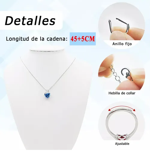 Foto 3 pulgar | Set de Joyería Xtellar Corazón de Cristal para Mujer