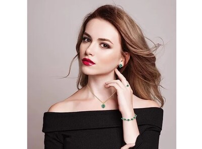 Foto 4 | Collar Aretes Anillo y Pulsera Xtellar Corazón de Cristal