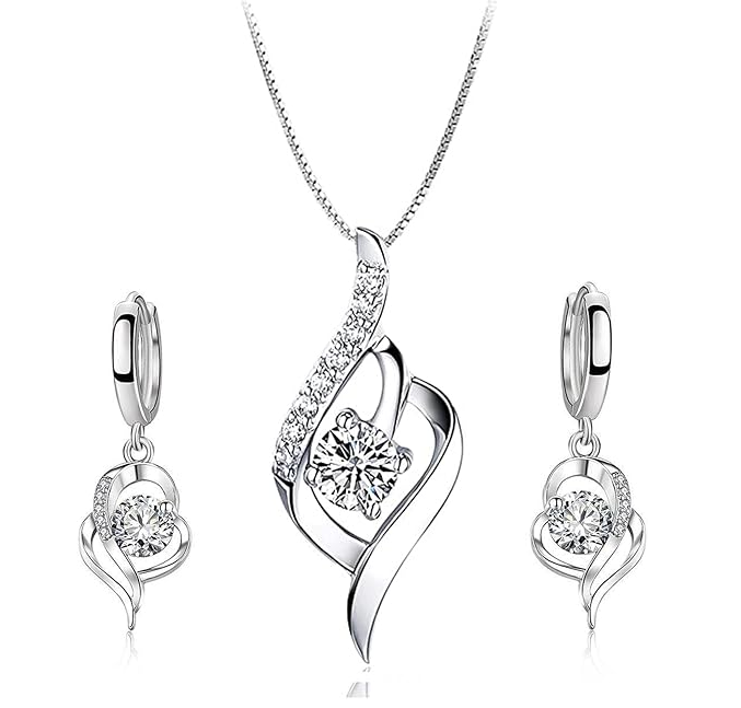 Collar y Aretes de Plata Xtellar 3 Piezas