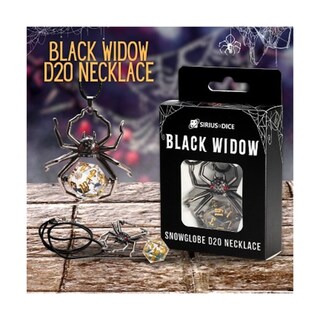 Foto 2 | Collar Sirius Dice Black Widow D20 Snowglobe - Venta Internacional.