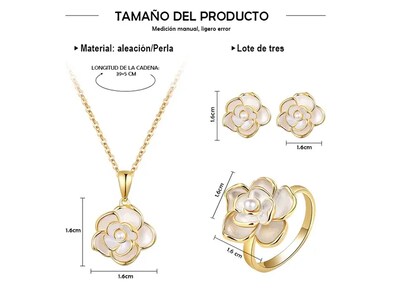Foto 5 | Juego de Collar Xtellar con Anillo y Aretes