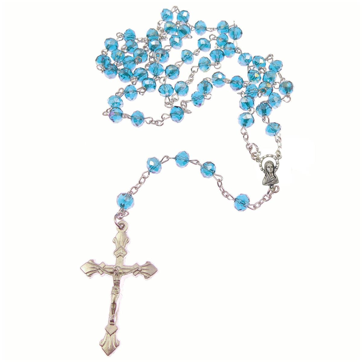 Rosarios Católicos De Madera Bonito Mxatd-001high Monaco 1 Pieza Azul