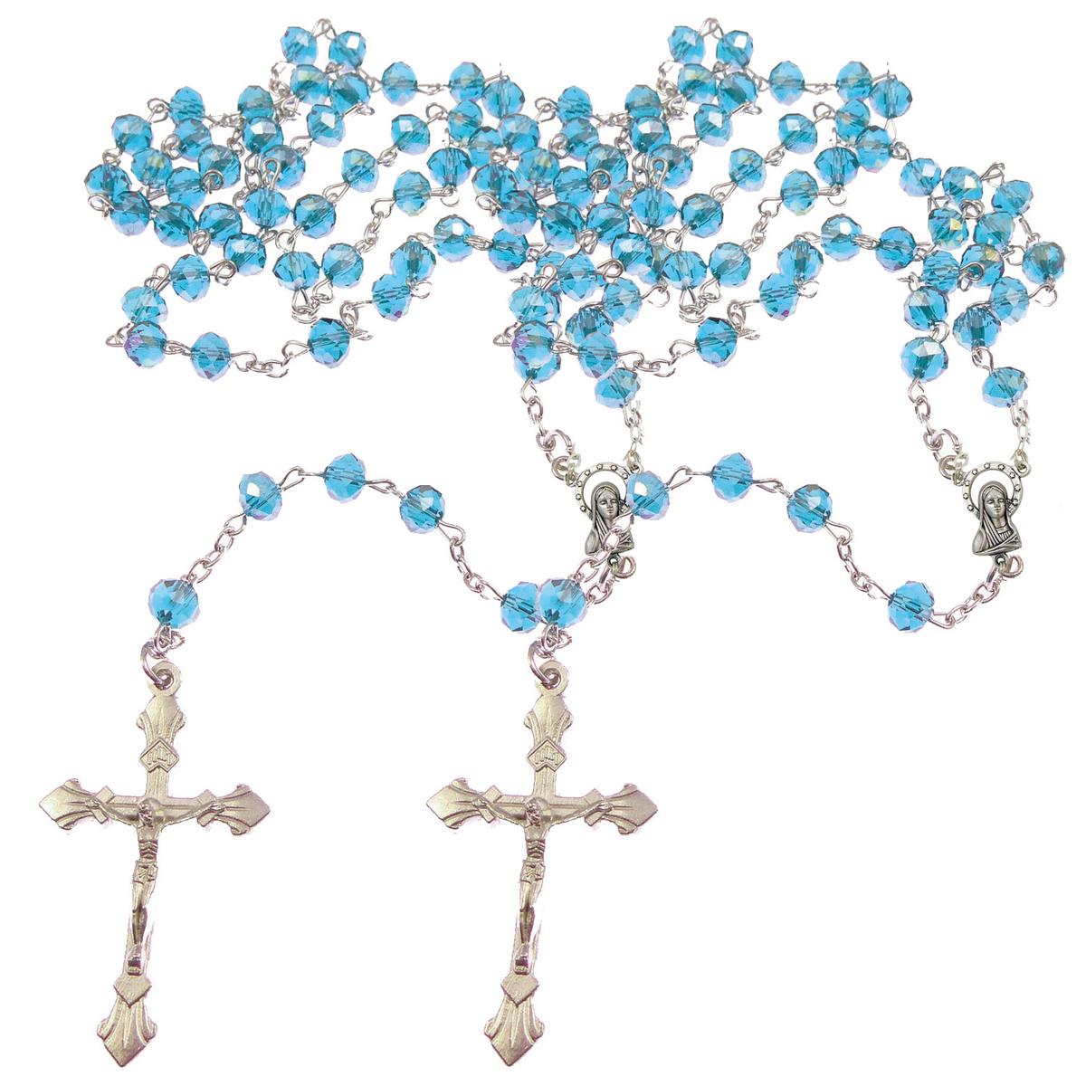 Rosarios Católicos De Madera Mxatd-002high Monaco 2 Piezas Azul