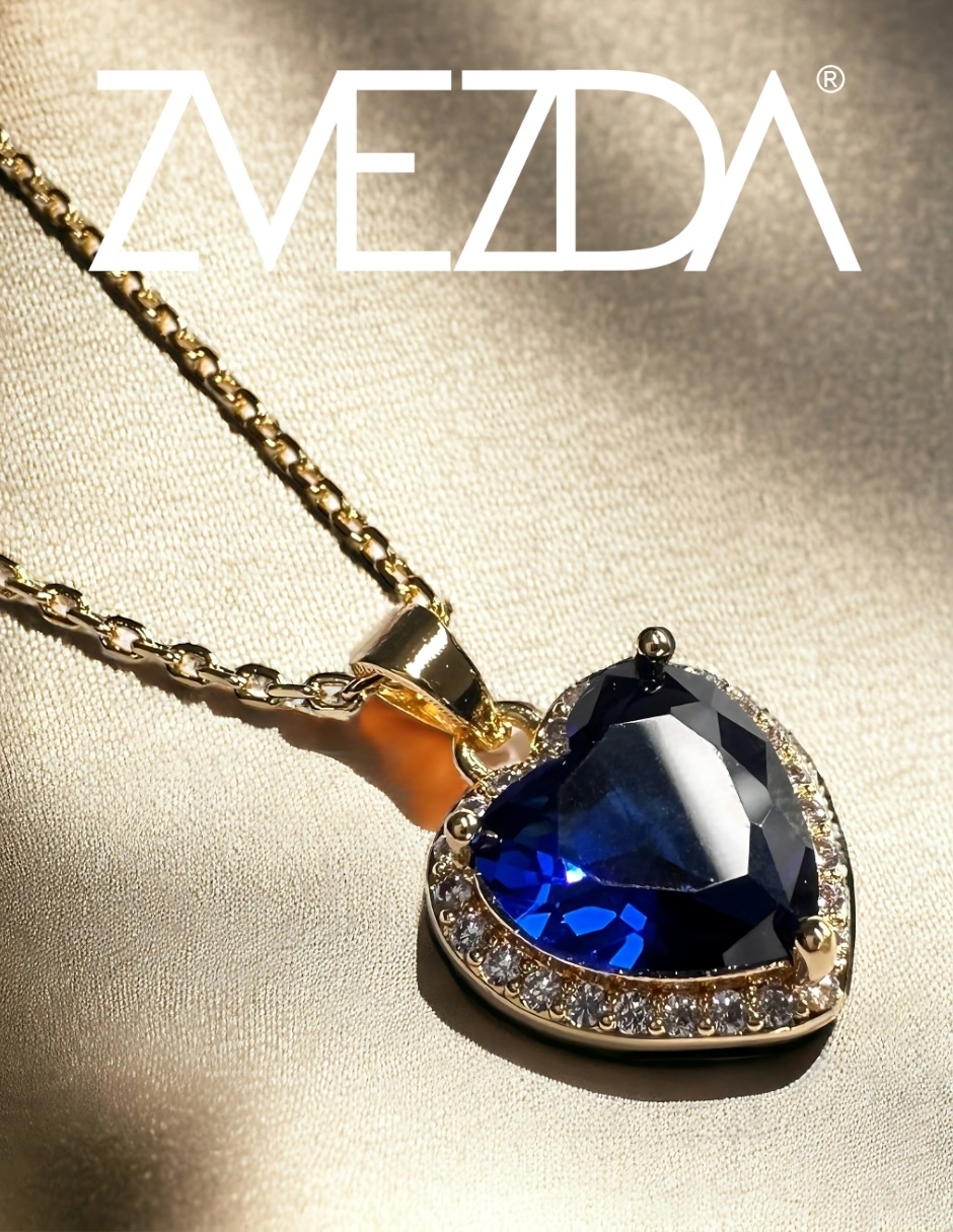 Foto 2 | Collar Zvezda De Chapa De Oro Amarillo De 18k Diseño Corazón Cristal