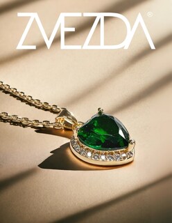 Foto 2 | Collar Zvezda De Chapa De Oro Amarillo De 18k Diseño Corazón Cristal