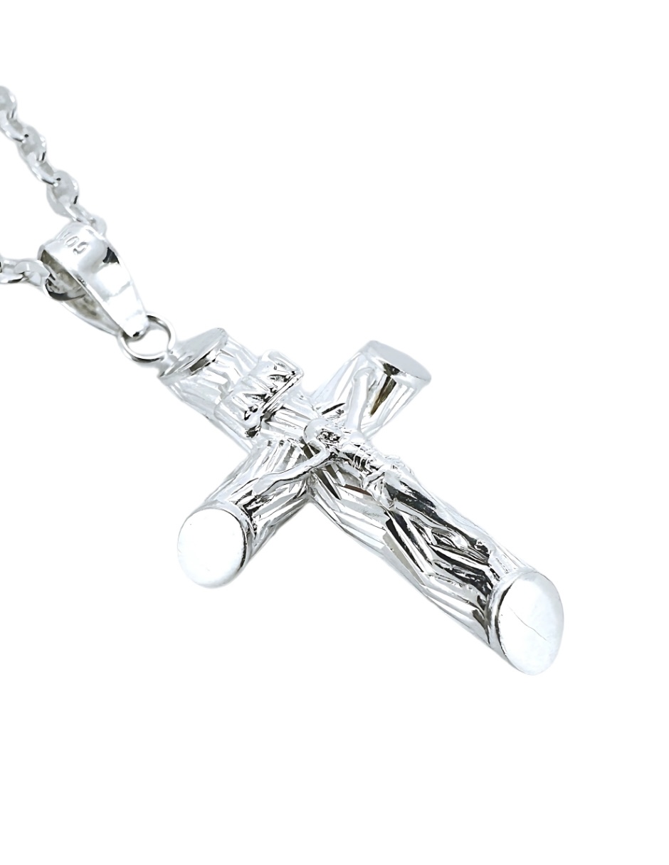 Foto 4 pulgar | Collar Zvezda De Plata .925 Diseño De Cruz Chica