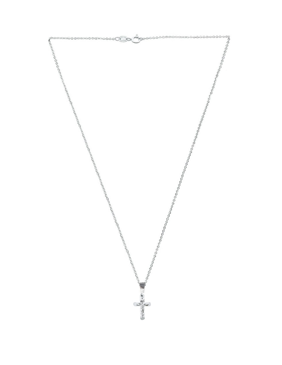 Foto 5 pulgar | Collar Zvezda De Plata .925 Diseño De Cruz Chica